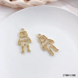 10pcs Space Pendant Base Moon Star Charms for DIY Necklace Earrings
