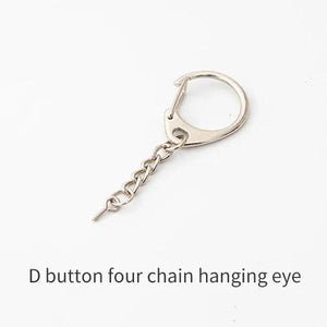 10pcs D Shape Buckle with Chain Sheep Eye Clasp for Jewelry Accessory