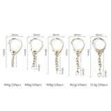 10pcs D Shape Buckle with Chain Sheep Eye Clasp for Jewelry Accessory