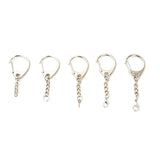 10pcs D Shape Buckle with Chain Sheep Eye Clasp for Jewelry Accessory