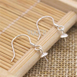 20PCS 925 Silver Earring Accessories Ear Crochet Bead Piercing Earrings DIY