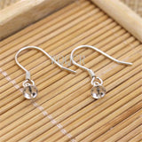20PCS 925 Silver Earring Accessories Ear Crochet Bead Piercing Earrings DIY