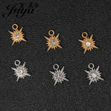 30pcs Crystal Star Pendant Charms for DIY Earrings Bracelets Necklaces