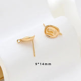4 Pcs Copper Clad Baroque Earrings DIY Jewelry Accessories