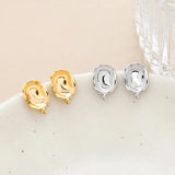 4 Pcs Copper Clad Baroque Earrings DIY Jewelry Accessories