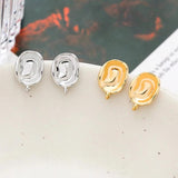 4 Pcs Copper Clad Baroque Earrings DIY Jewelry Accessories
