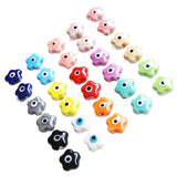 14mm Ceramic Flower Beads Set of 6 DIY Jewelry Making