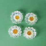 Transparent Flower Sunflower Daisy Resin DIY Jewelry Materials 3pcs