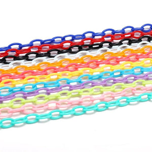 10pcs Acrylic Lobster Clasp Chain for DIY Keychain Necklace