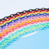 10pcs Acrylic Lobster Clasp Chain for DIY Keychain Necklace