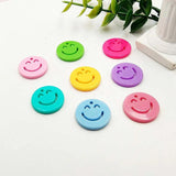 100pcs Acrylic Smile Face Charms Pendants DIY