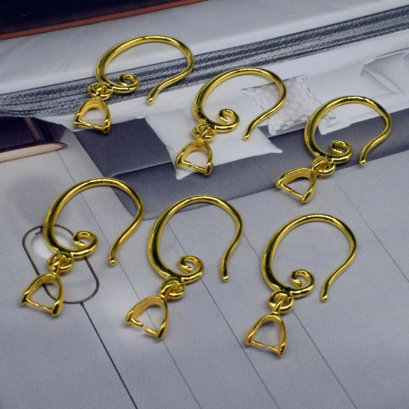 Ear Hook Circle Clip Bending Accessories Diy Female Ear Jewelry Findings