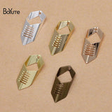 BoYuTe Metal Brass Hexagon Tube Charms 11*28MM
