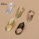 BoYuTe Metal Brass Hexagon Tube Charms 11*28MM