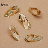 BoYuTe Metal Brass Hexagon Tube Charms 11*28MM