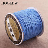40 Colors 0.8mm Nylon Cord Cotton Knot Thread DIY Bracelet String 120m
