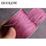 40 Colors 0.8mm Nylon Cord Cotton Knot Thread DIY Bracelet String 120m