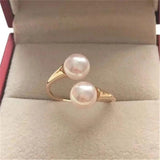 925 Silver Resizable Rings Base for DIY Pearl Ring