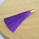 10pcs 80mm Tassel Cap Silk Fringe for Jewelry Craft Sewing