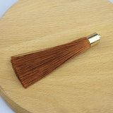 10pcs 80mm Tassel Cap Silk Fringe for Jewelry Craft Sewing