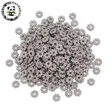 300pcs Metal Flower Spacer Beads Caps for Jewelry Making DIY 5x1.5mm
