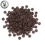 300pcs Metal Flower Spacer Beads Caps for Jewelry Making DIY 5x1.5mm