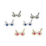 Copper Plated Rabbit Glasses Elf Accessories DIY Jewelry Baroque Pearl 2pcs