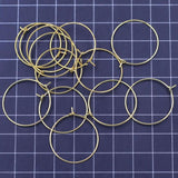 100Pcs Alloy Wine Glass Rings Earrings Hoops 29x25mm