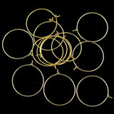 100Pcs Alloy Wine Glass Rings Earrings Hoops 29x25mm