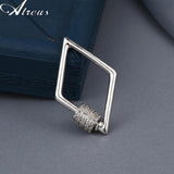 Copper Micro Pave Zirconia Spiral Clasps for DIY Jewelry Making
