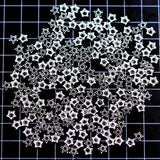 300Pcs End Beads Caps Star Silver Tone Charms 5mm