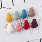 10 pcs Irregular Pentagon Perforated Earrings