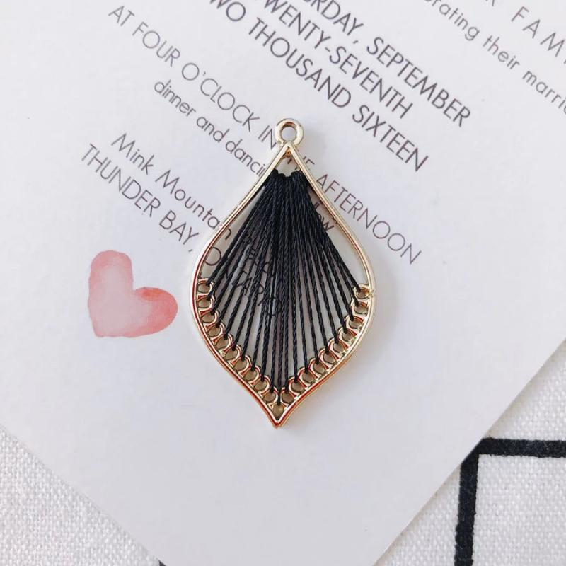 4 pcs Alloy Water Drop Shape Earrings Pendant Jewelry Accessories