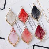 4 pcs Alloy Water Drop Shape Earrings Pendant Jewelry Accessories