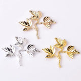 20 Pcs Vintage Alloy Leaf Wedding Hair Accessories Bridal DIY Jewelry