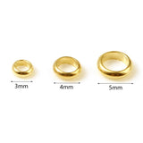 10 PCs Copper Beads Round Frames for DIY Jewelry Making 3mm 4mm 5mm