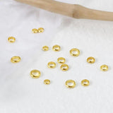 10 PCs Copper Beads Round Frames for DIY Jewelry Making 3mm 4mm 5mm