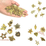 50Pcs Mixed Vintage Metal Jewelry Charm for DIY Bracelet Earrings Necklace