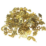 50Pcs Mixed Vintage Metal Jewelry Charm for DIY Bracelet Earrings Necklace