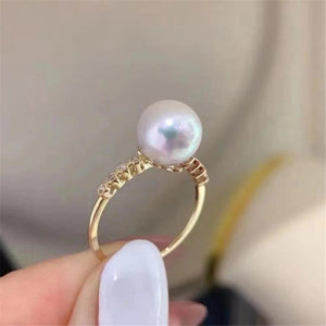 925 Silver Resizable Pearl Ring Settings DIY Accessory