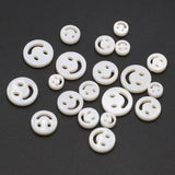 10Pcs Natural Freshwater Mother Of Pearl Shell Beads Smile-Face Beads