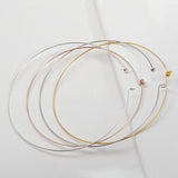 5pcs Copper Wire Hoop Collar 130mm for Jewelry Making Bezel Findings