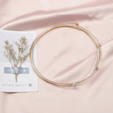 5pcs Copper Wire Hoop Collar 130mm for Jewelry Making Bezel Findings