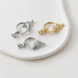 2PCS Butterfly Bracelet Link Buckle Zircon Jewelry DIY Making Supplies