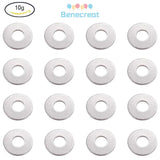 10g Surgical Stainless Steel Beads Donut/Pi Disc 3x0.2mm Hole: 1mm