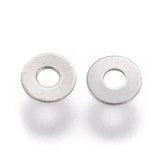 10g Surgical Stainless Steel Beads Donut/Pi Disc 3x0.2mm Hole: 1mm