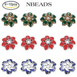 Enamel Flower Bead Caps Antique Bronze Spacer for DIY Jewelry Making