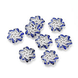 Enamel Flower Bead Caps Antique Bronze Spacer for DIY Jewelry Making