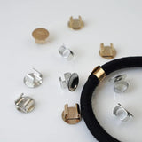 100Pcs Hair Bands Clip Base DIY Craft Silver Buckle Headbands Women Accessories