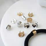 100Pcs Hair Bands Clip Base DIY Craft Silver Buckle Headbands Women Accessories